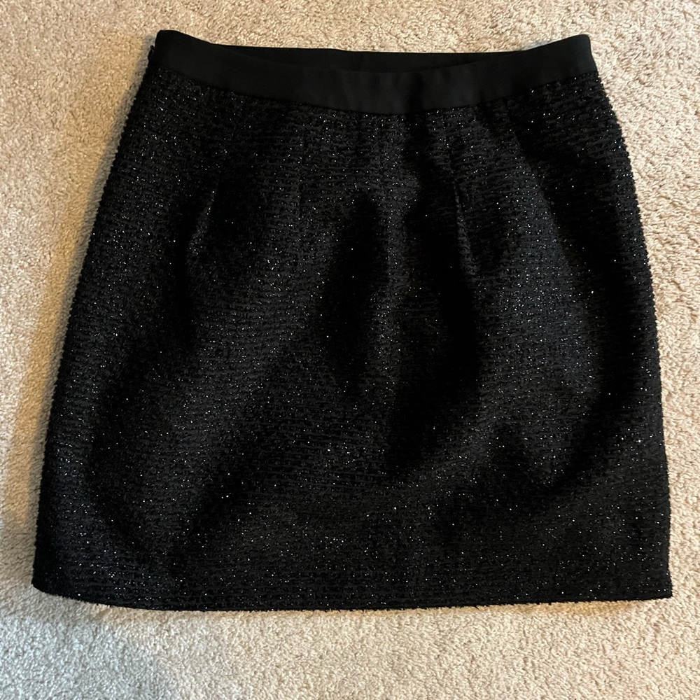 LOFT Black Mini Skirt